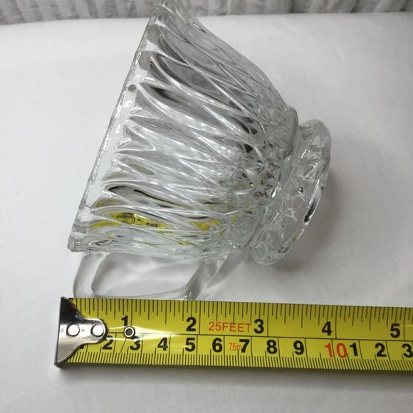 Indiana Tiara Diamond Point Clear Glass Creamer Pitcher - Picture 5 of 5